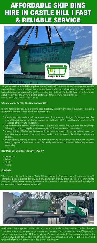 Affordable Skip Bins Hire in Castle Hill Fast Reliable Service