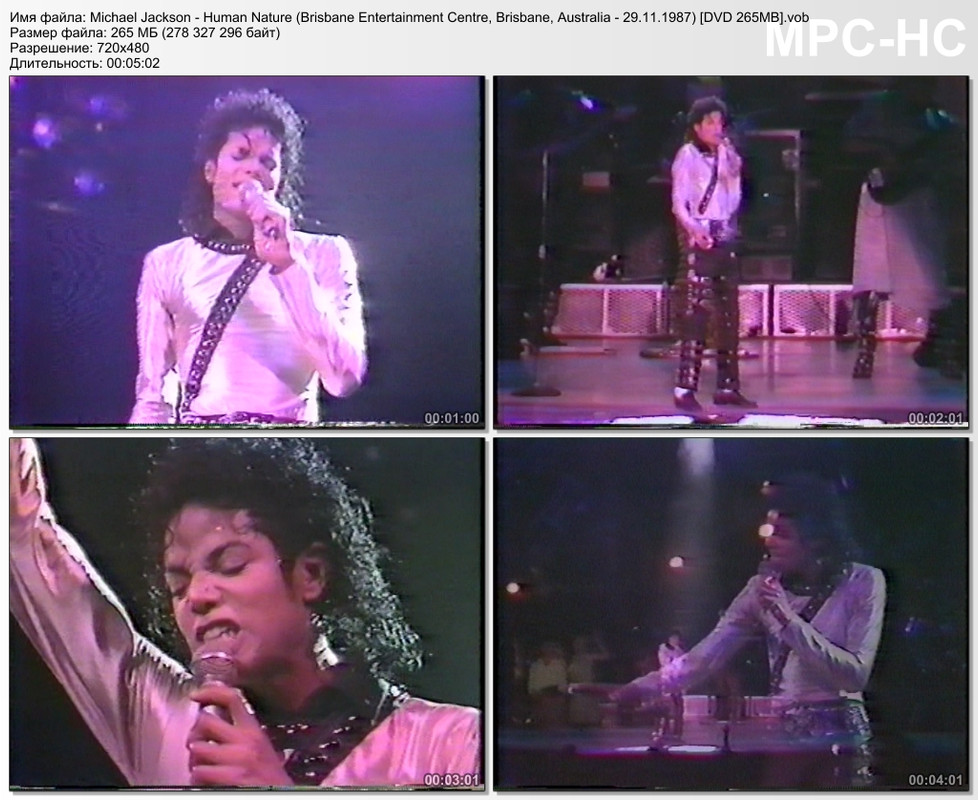 Michael Jackson - Human Nature (Brisbane Entertainment Centre, B