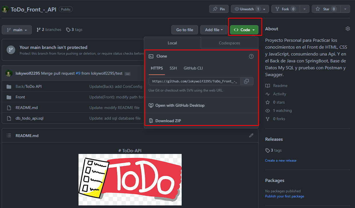 Clonar Repositorio