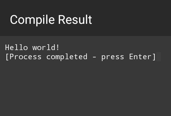 Hello World on a computer screen