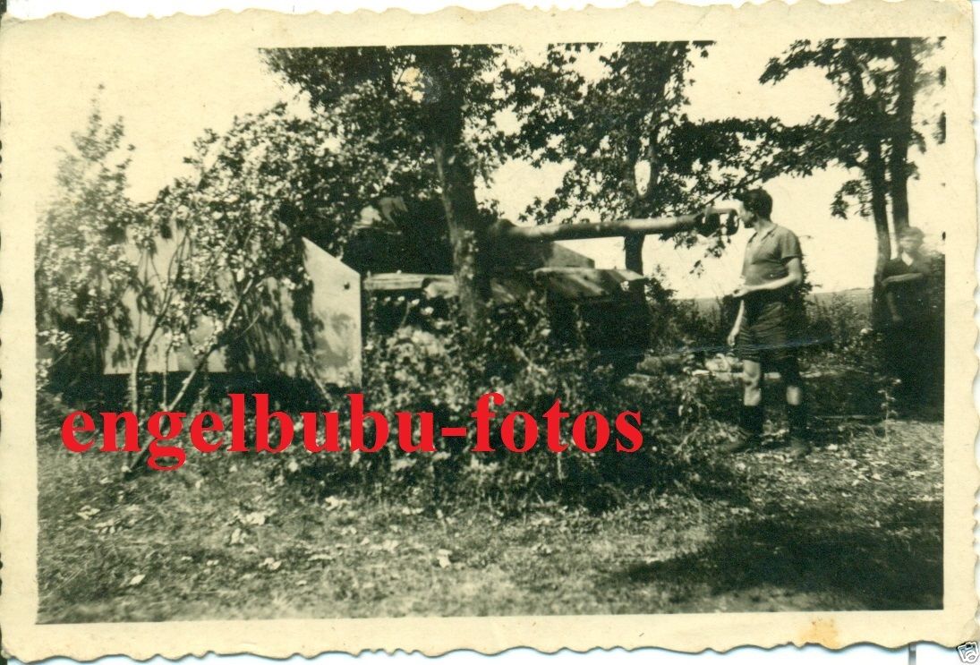 FOTO - PANZER - STURMGESCHÜTZ - SUPER-TARNUNG - 