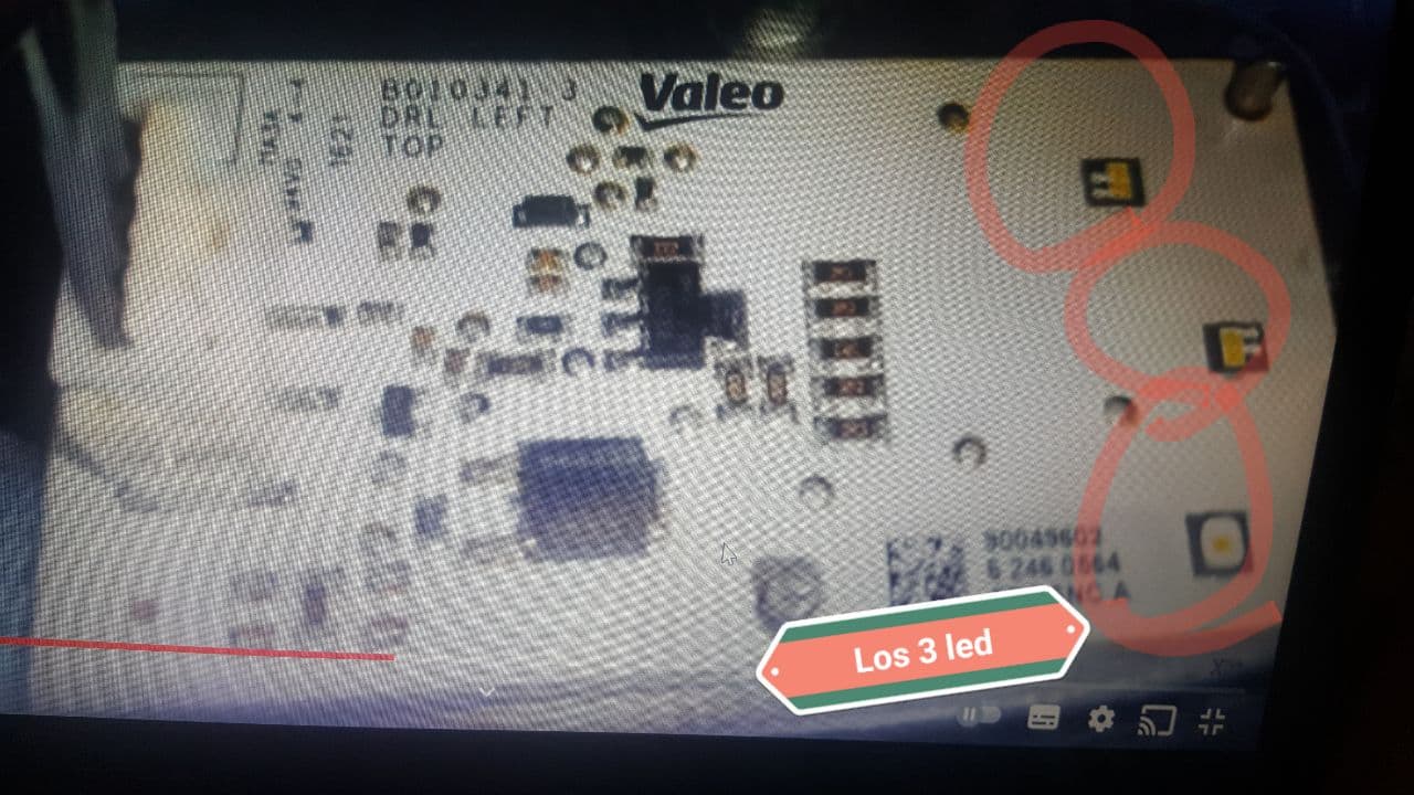 led valeo faro megane delantero