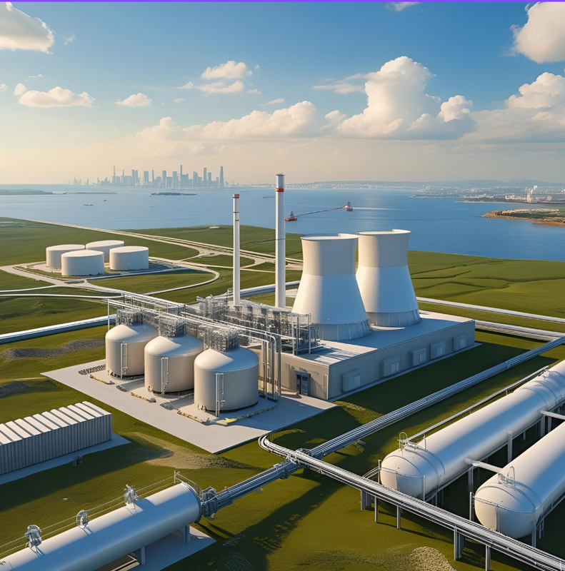 Reactors in a coastal town