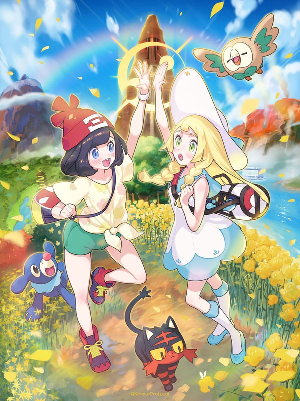 lillie-selene-rowlet-popplio-litten-and-