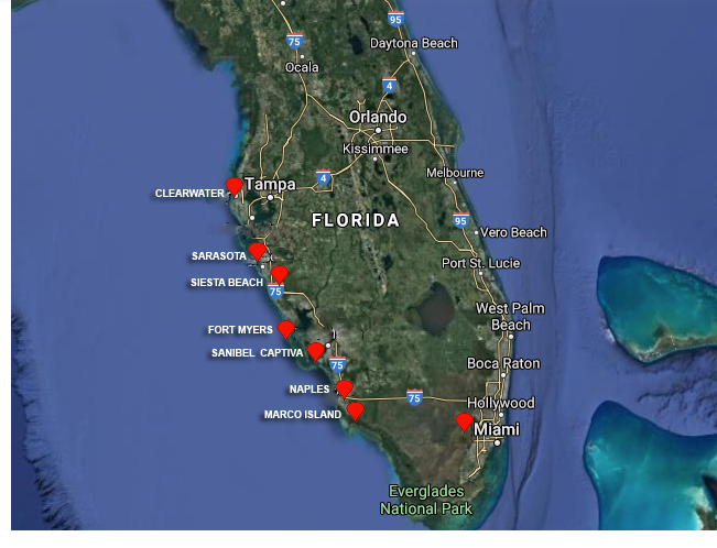 Cuáles playas de la costa oeste en Florida deberías visitar? - Viajar a la costa oeste de Florida (USA)