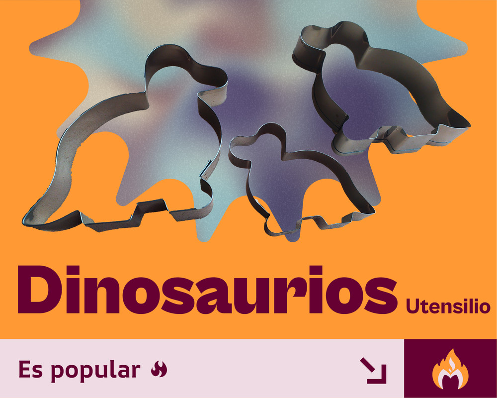 Dinosaurio Cortador para fondant decoración de tortas y galletas