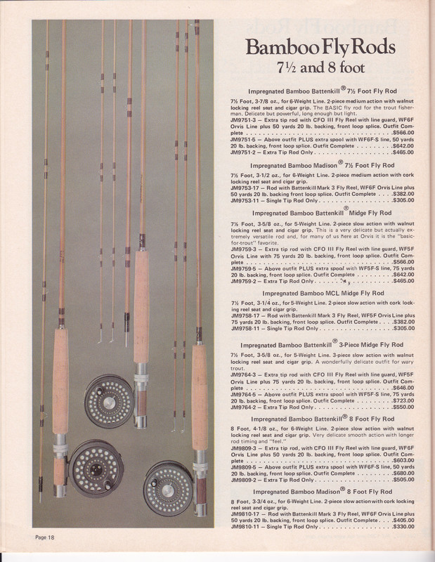 Catalog - 1982 page 18 (7.5 & 8-foot rods)