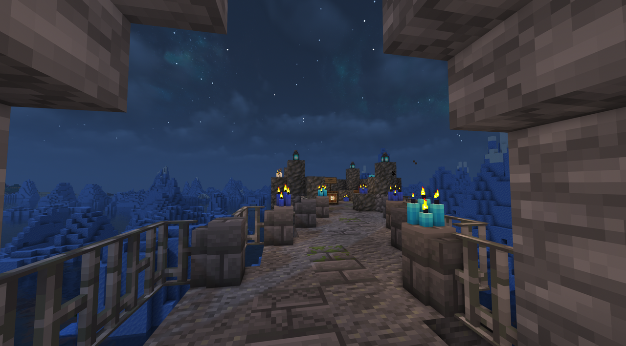 Floating Arctic Fortress (with creation Prozess) Minecraft Map