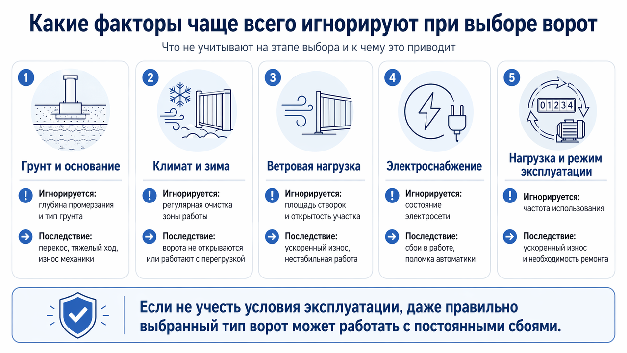 какие факторы учесть при выборе