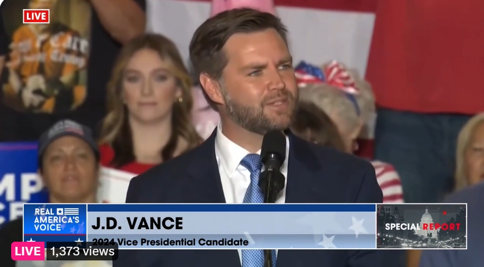 LIVE:Vice Presidential Nominee, Senator JD Vance to Hold a Rallies in ...