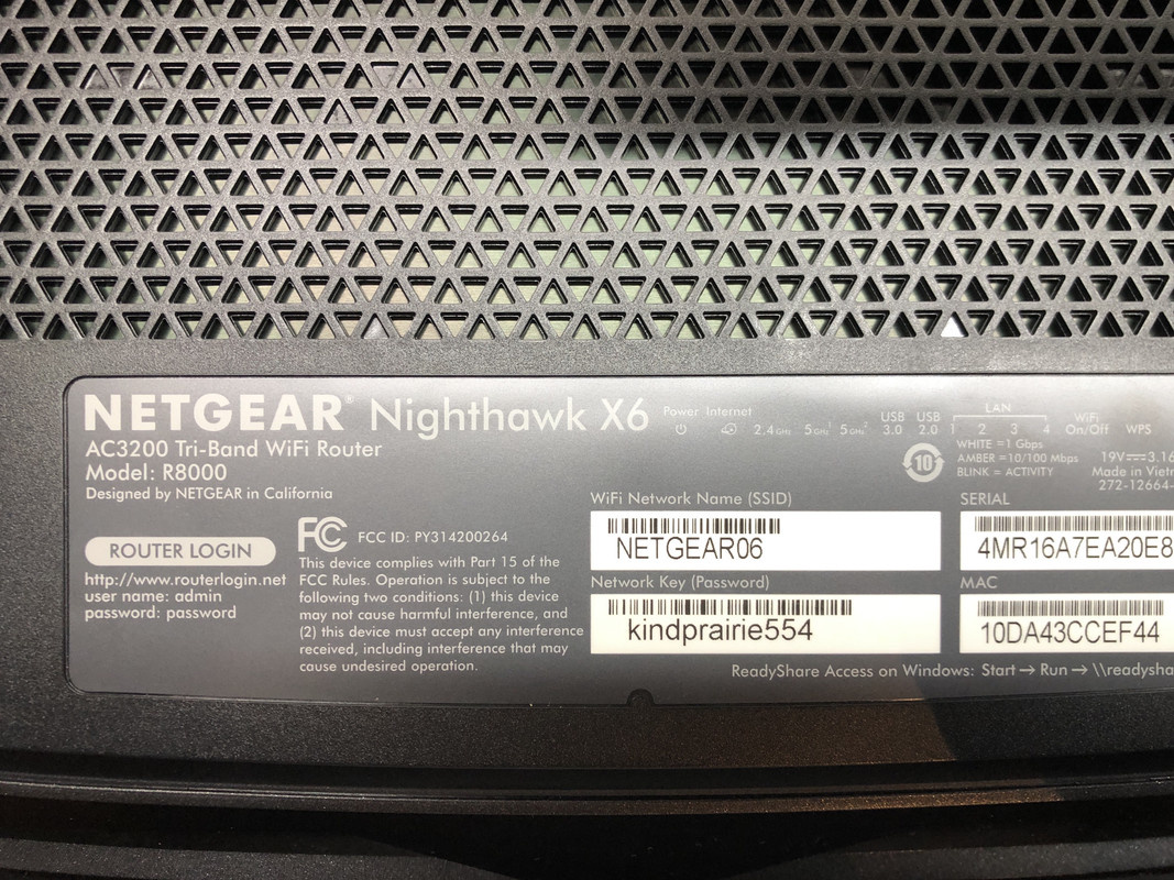 Nighthawk X6 bottom