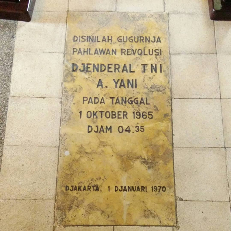 Lokasi penembakan Jenderal Ahmad Yani
