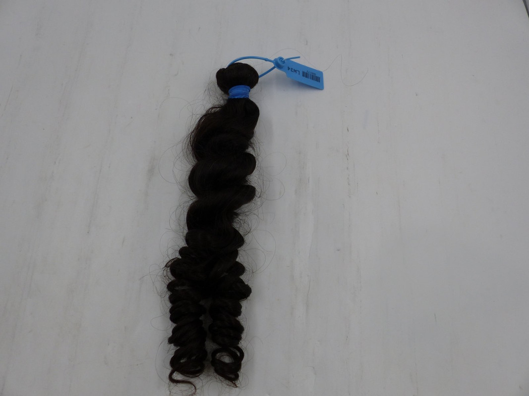 WOMENS 34" DARK BROWN CURLY HAIR EXTENSION BUNDLE