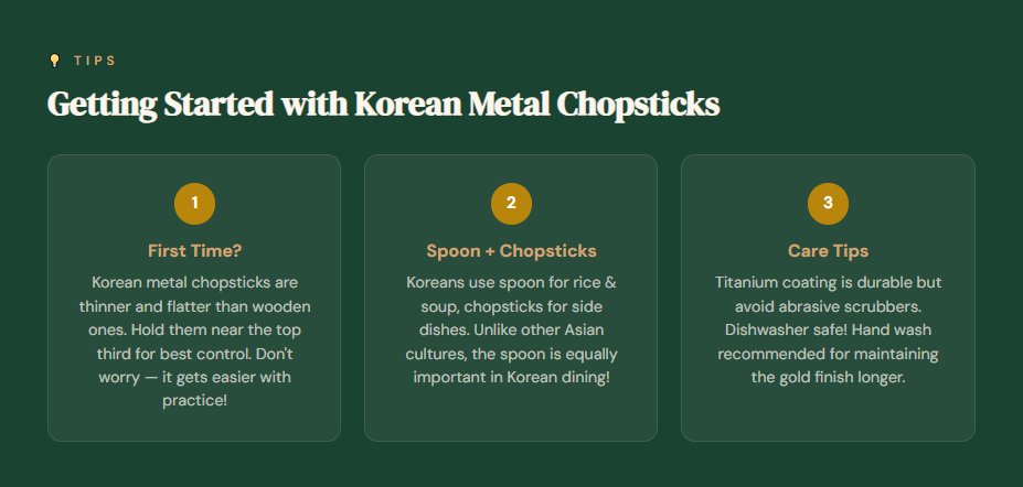 How To Use Korean Chopsticks