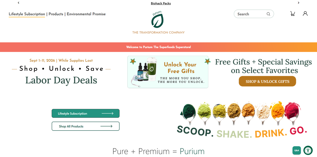 Purium Superfoods Site