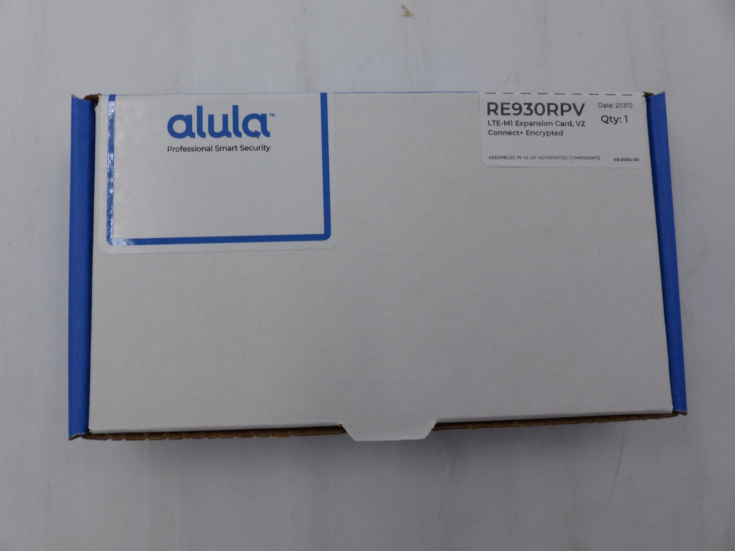 ALULA RE930RPV CELLULAR LTE-M1 EXPANSION CARD/ALARM COMMUNICATOR VZ CON+ENCRYPT