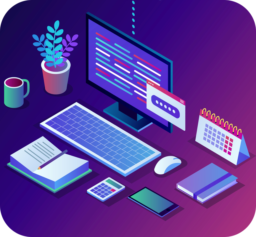 ilustração de um computador