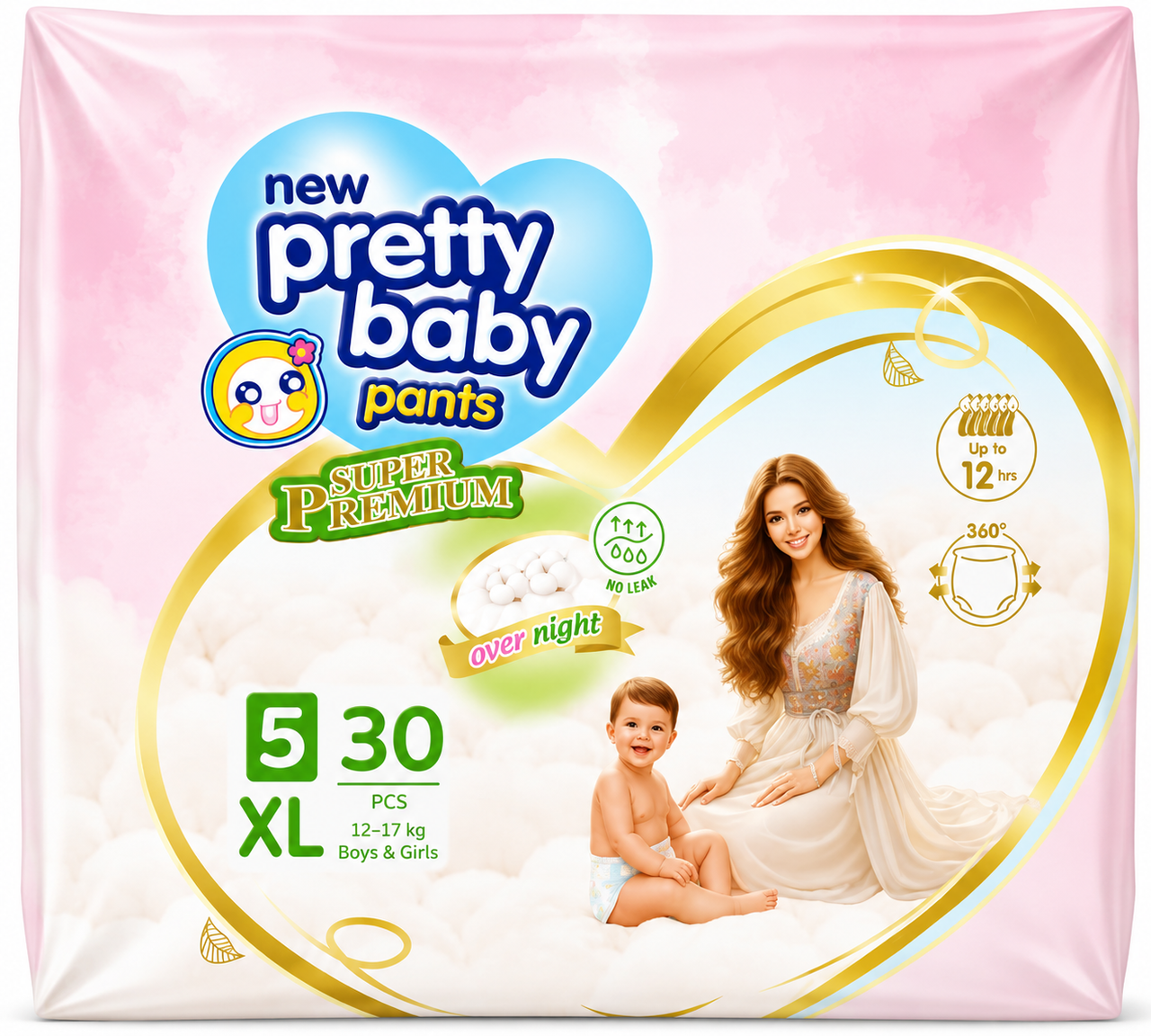 Pretty Baby (XL) 12–17kg 30pcs