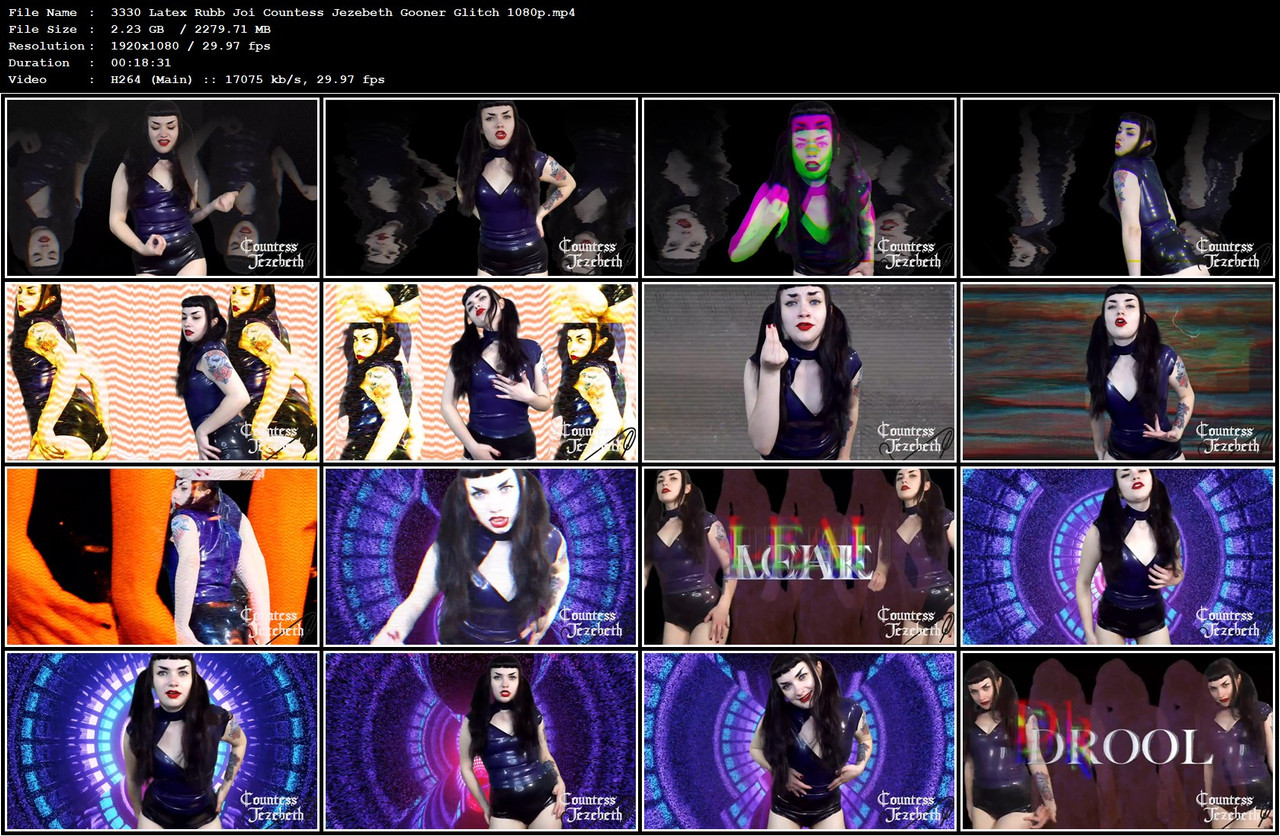 3330 Latex Rubb Joi Countess Jezebeth Gooner Glitch 1080p mp4