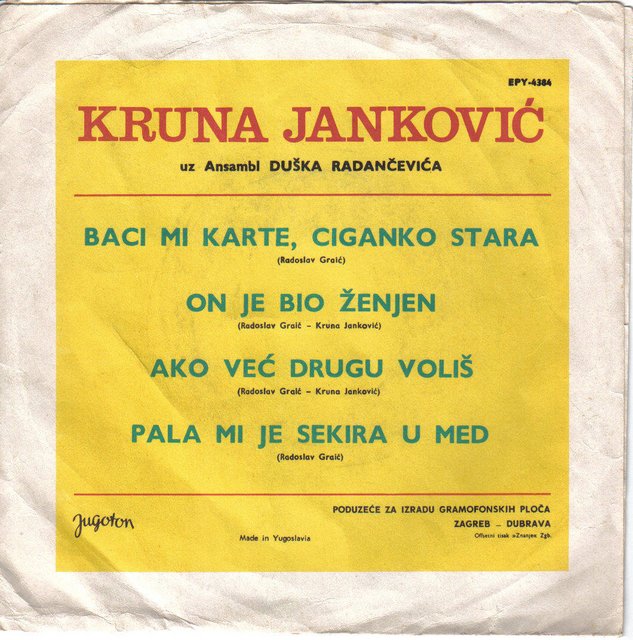 Kruna Jankovic - 1970 - SPY 4384 - 5.11.70g Kruna-b