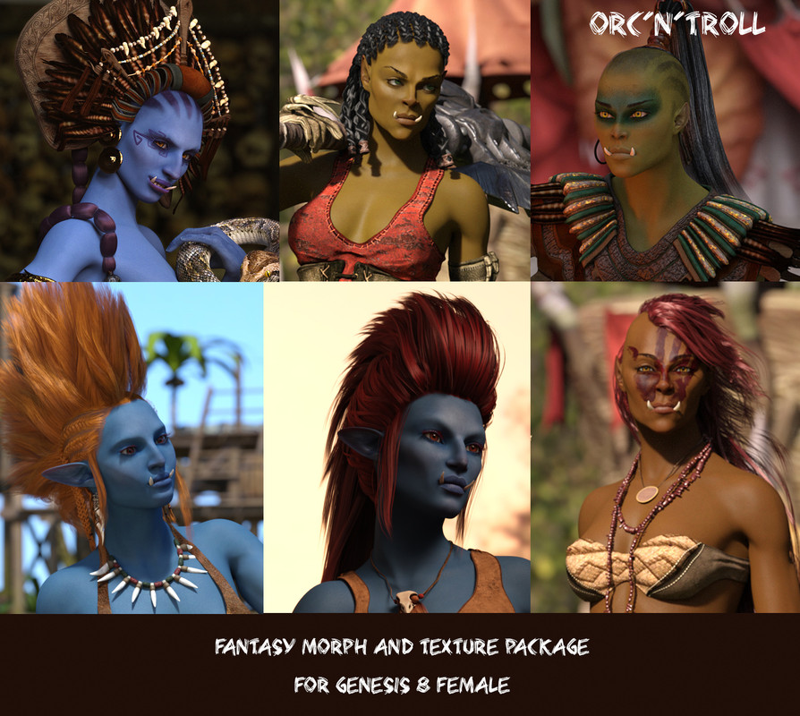 Orc and troll for G8F Orc and troll for G8F