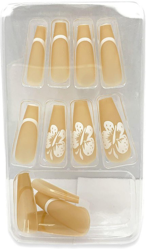 Daily Use Ballerina Nails 12pcs Designer (harvest Gold)