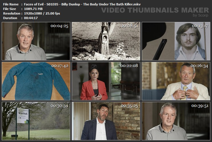 Faces of Evil - S01E05 - Billy Dunlop - The Body Under The Bath Killer.mkv