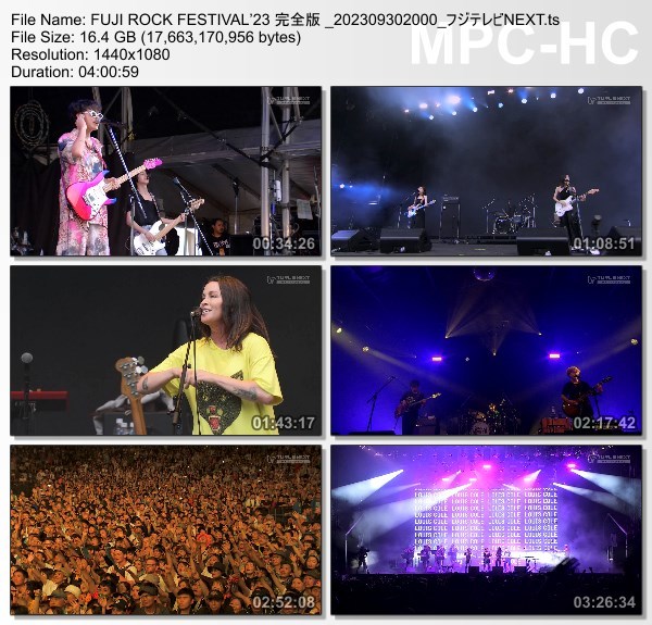 [TV-Variety] FUJI ROCK FESTIVAL’23 DAY2 完全版 (フジテレビNEXT 2023.09.30)