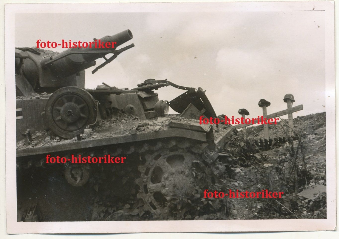 Abgeschossener Panzer III Volltreffer Ruhestätte