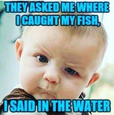 In the water