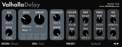 Valhalla DSP Valhalla Delay v2.1.0 (x64)