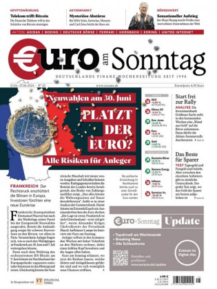 Cover: Euro am Sonntag Finanzmagazin No 25 vom 21  Juni 2024