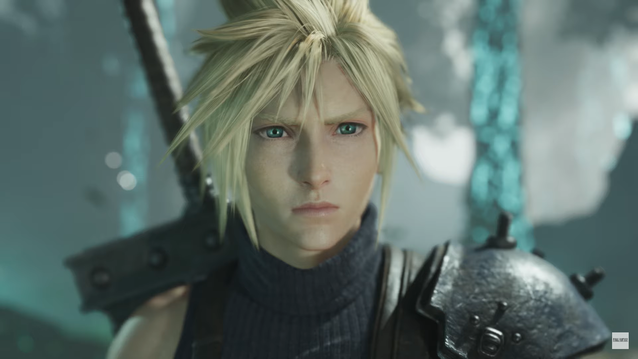 Cloud Strife, personagem do game Final Fantasy VII. Imagem: Reprodução.