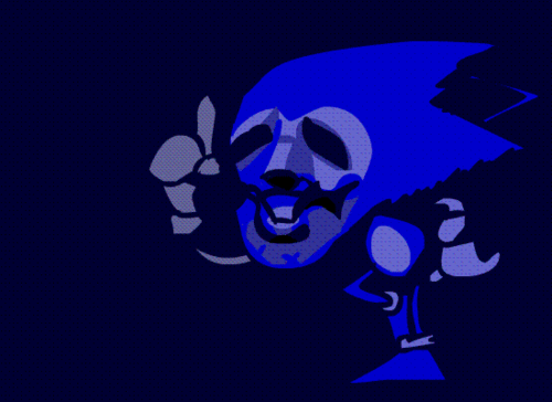 Majin Sonic has a mask? on Make a GIF