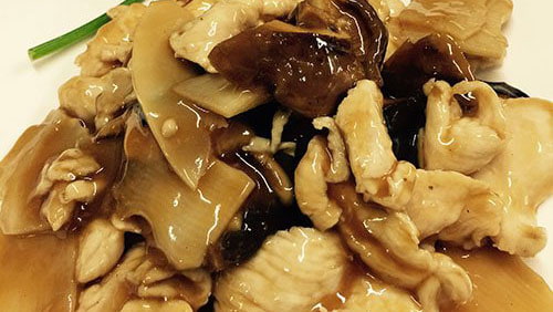 112. Manzo funghi bambù