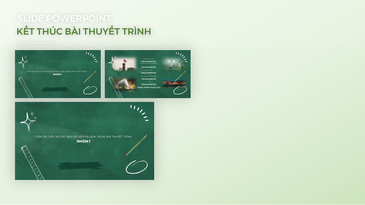 Slide Powerpoint kết thúc bài thuyết trình