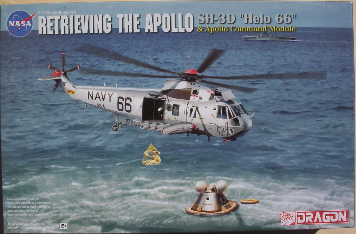 Dragon 72 11026 SH-3D 'Helo 66' & Apollo Command Module
