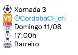 2022-2023 | 3ª Jornada | Celta B 1-2 Córdoba 31-8-2022-14-8-0-31