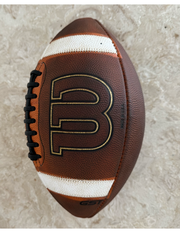 Wilson GST football — reverse with B logo