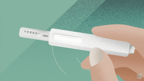 positive pregnancy test gif