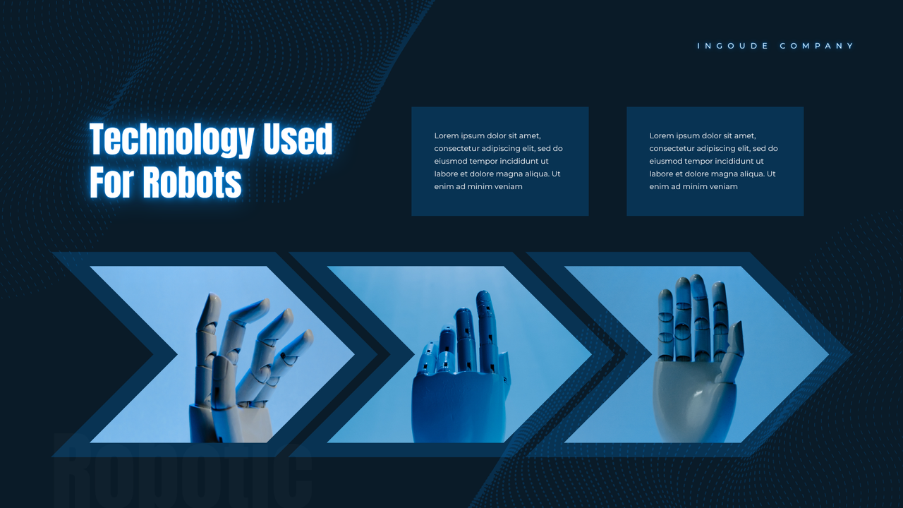 Blue Dynamic Futuristic Robotic Presentation