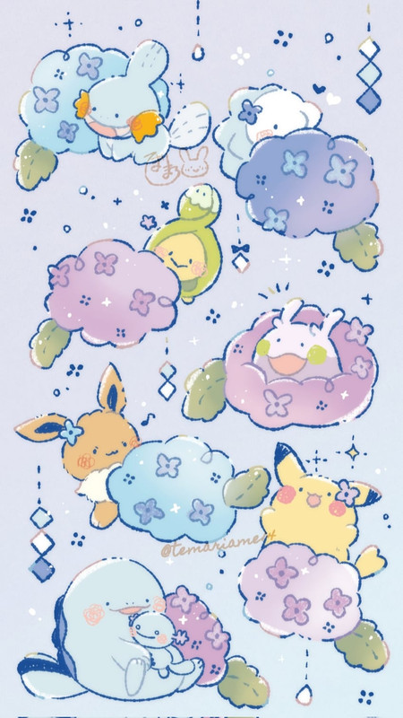 pikachu-eevee-mudkip-goomy-wooper-and-3-