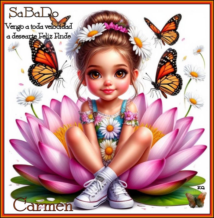 SABADO NIÑA MARIPOSA