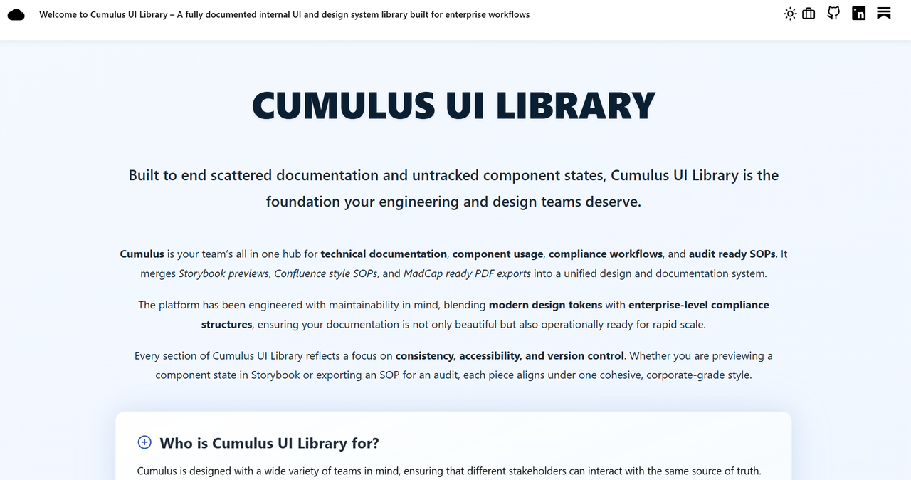 Cumulus UI Library