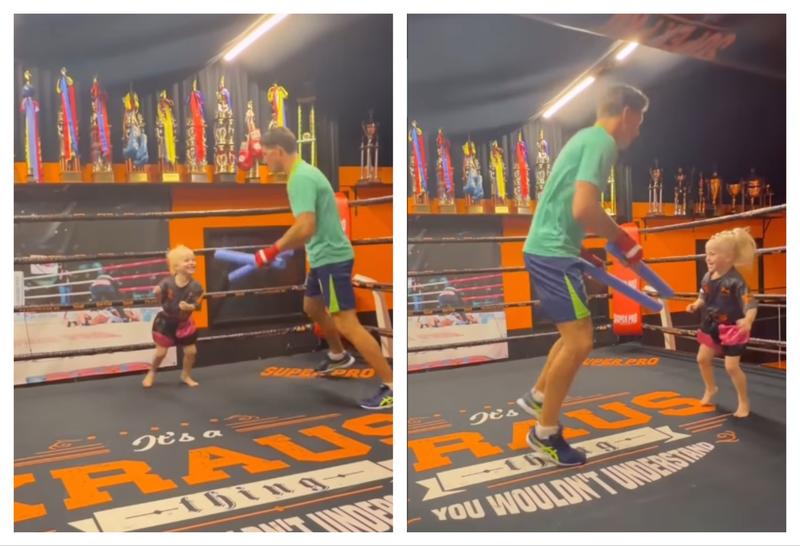 Градус Краус тренира с дъщеря си