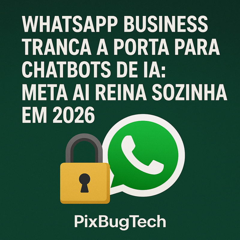 WhatsApp Business Tranca a Porta para Chatbots de IA: Meta AI Reina Sozinha em 2026