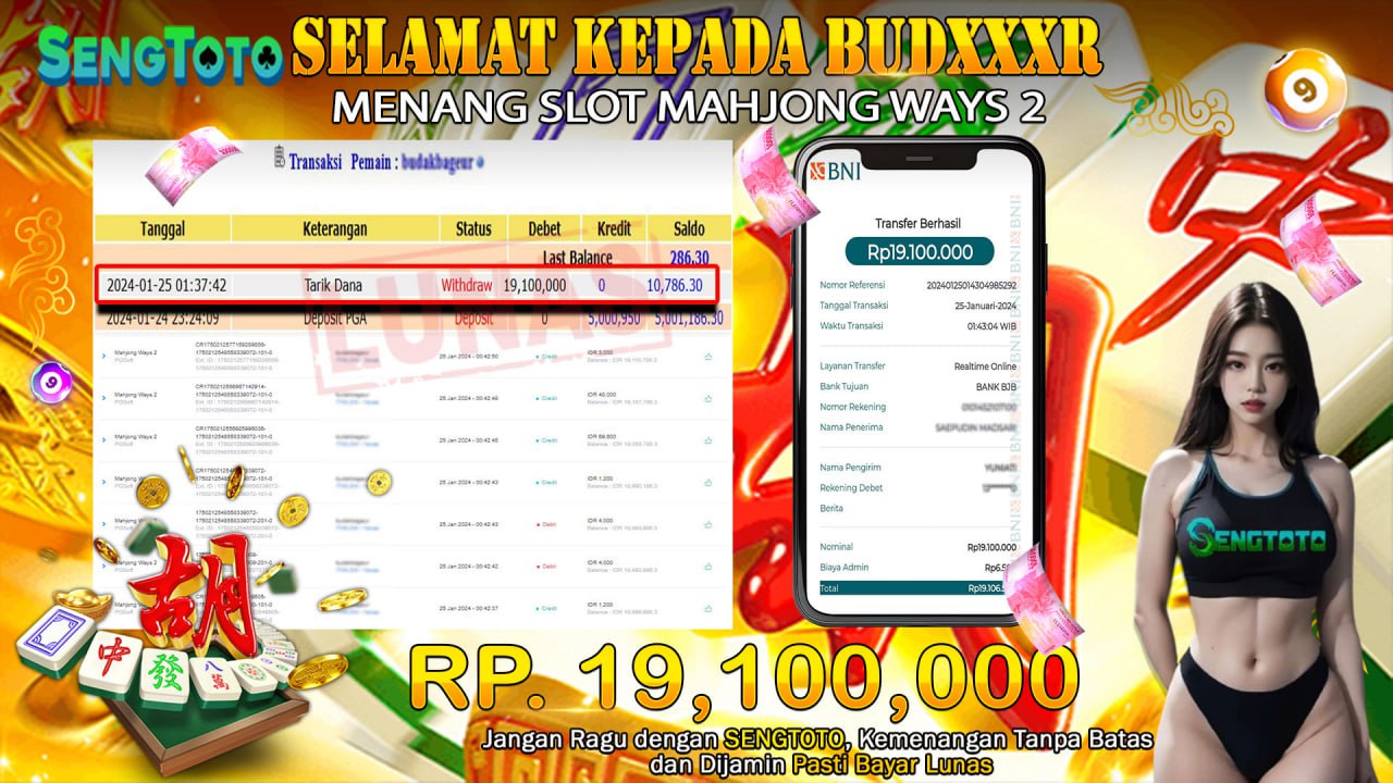 BUKTI PEMBAYARAN SLOT MAHJONG WAYS 2