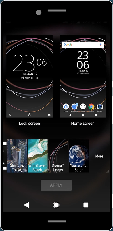 xperia live wallpaper apk