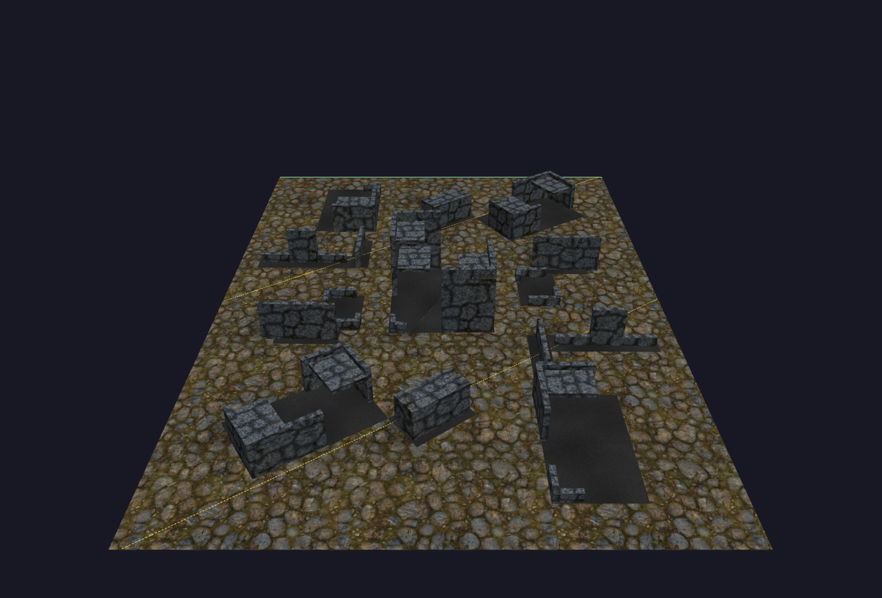 layout a reconnaissance vs priority assets 3d