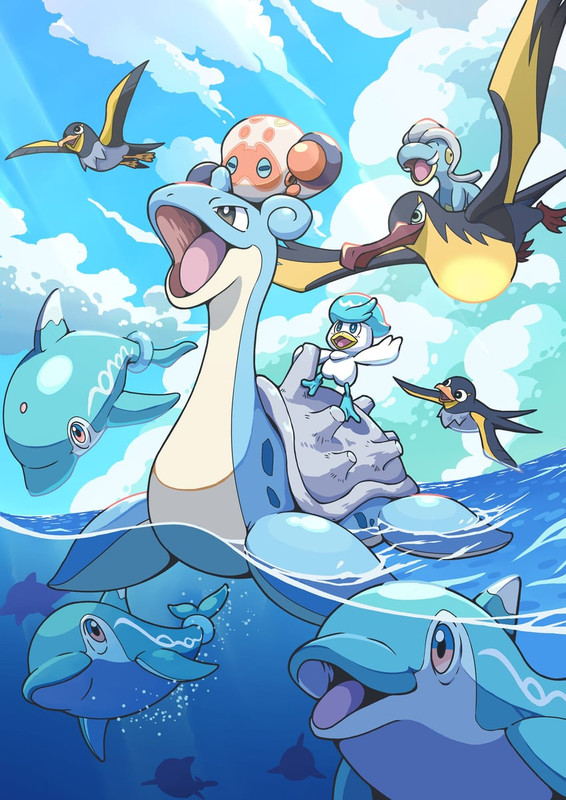 lapras-quaxly-bagon-wattrel-clobbopus-an